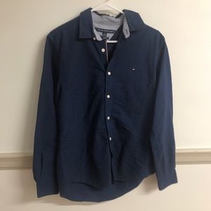 Tommy Hilfiger Navy Blue Button-Down
